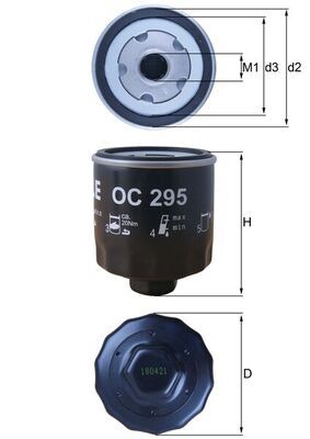 Eļļas filtrs - OC 295