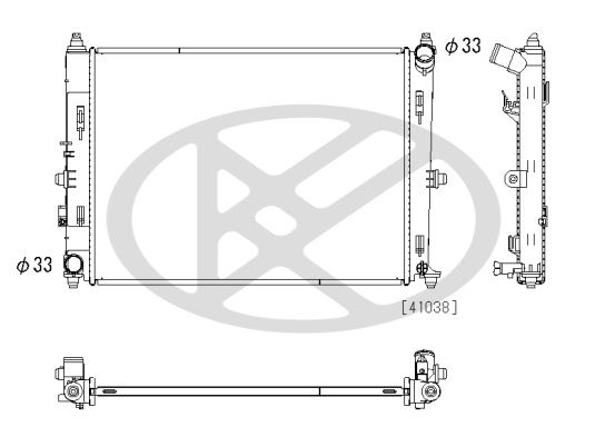 Motora dzesēsanas radiators - PL063211
