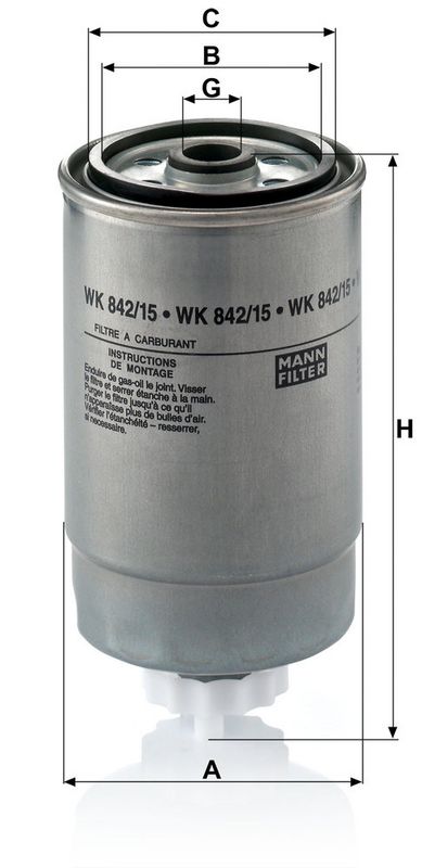Degvielas filtrs - WK 842/15