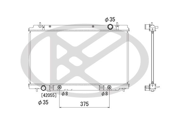 Motora dzesēsanas radiators - PL022141