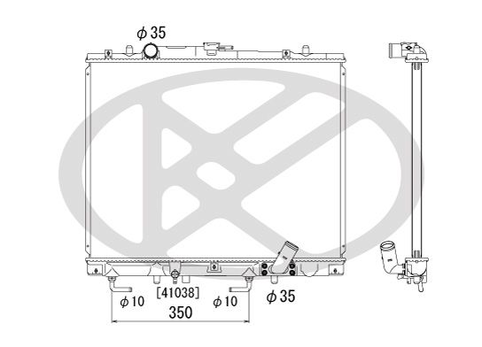 Motora dzesēsanas radiators - PL030697