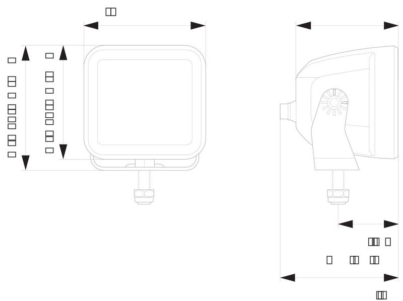 Off-road work light - 1FA 358 176-811