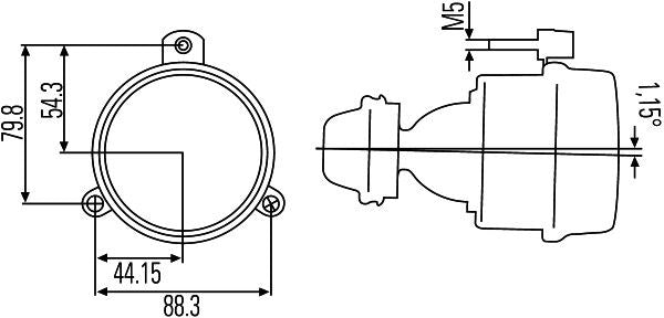 Miglas lukturis - 1NL 007 186-047