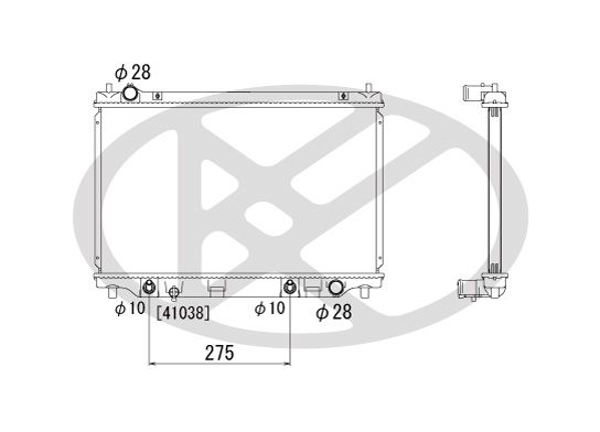 Motora dzesēsanas radiators - PL061579