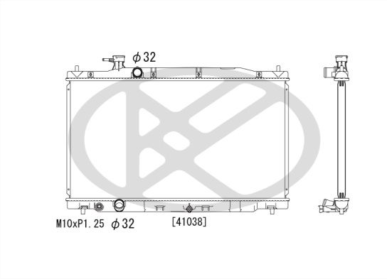 Motora dzesēsanas radiators - PL082894