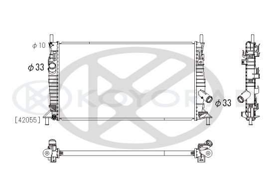 Motora dzesēsanas radiators - PL062304