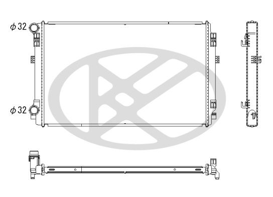 Motora dzesēsanas radiators - PL453116