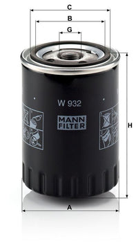Eļļas filtrs - W 932
