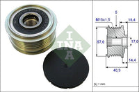 Ģeneratora skriemelis - 535 0187 10