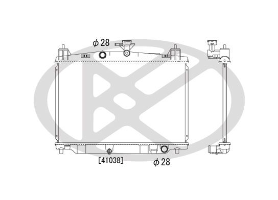 Motora dzesēsanas radiators - PL062099