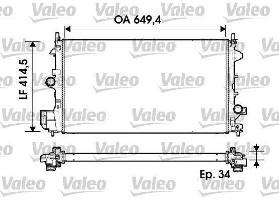 Motora dzesēsanas radiators - 734339