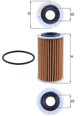 Eļļas filtrs - OX 1267D