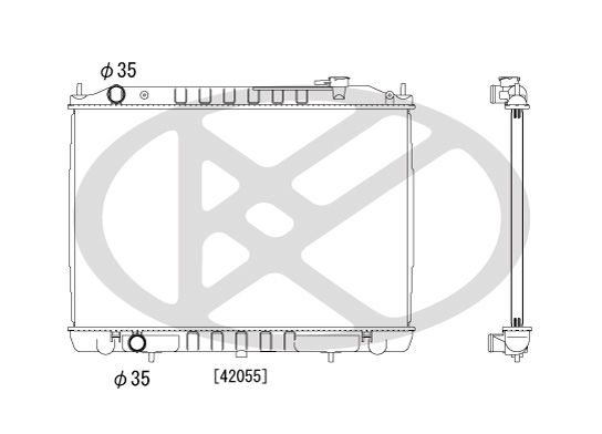 Motora dzesēsanas radiators - PL022602