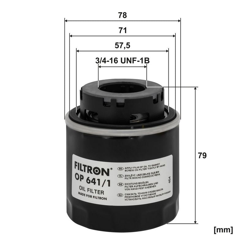 Eļļas filtrs - OP 641/1