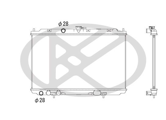 Motora dzesēsanas radiators - PL021767