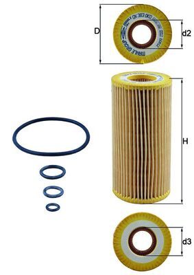 Eļļas filtrs - OX 383D