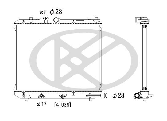 Motora dzesēsanas radiators - PL102921