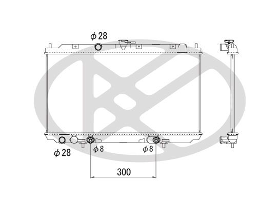 Motora dzesēsanas radiators - PL021776