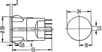 Avārijas gaismas signāla slēdzis - 6HF 002 372-041
