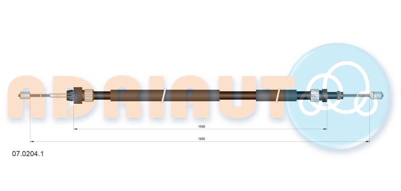 Vaijeri, seisontajarru - 07.0204.1