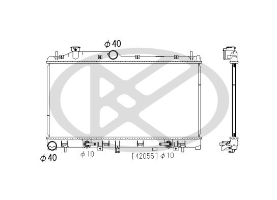 Motora dzesēsanas radiators - PL092522