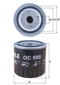 Eļļas filtrs - OC 995
