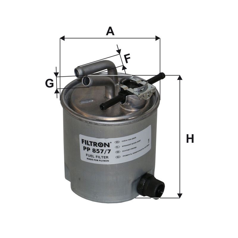 Degvielas filtrs - PP 857/7