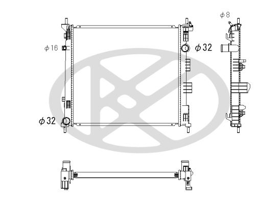 Motora dzesēsanas radiators - PL022907