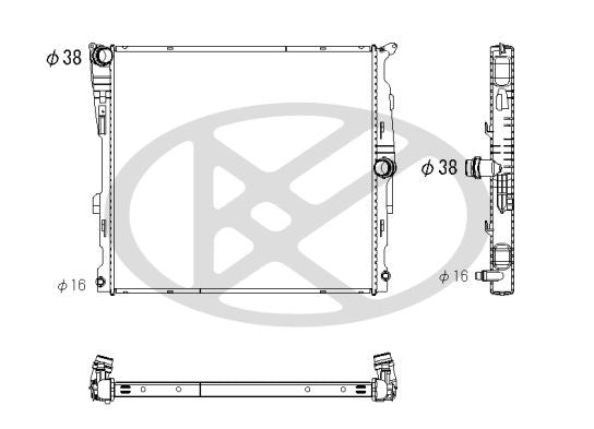 Motora dzesēsanas radiators - PL422959