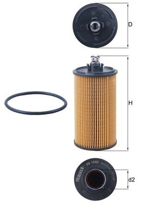 Eļļas filtrs - OX 1245D
