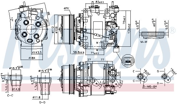 Kompressori, ilmastointilaite - 890155