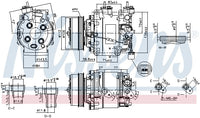 Kompressori, ilmastointilaite - 890155