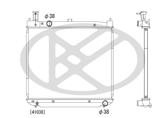 Motora dzesēsanas radiators - PL012578R