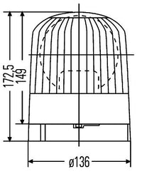Mirgojošā gaismas signāla lukturis - 2RL 007 552-001
