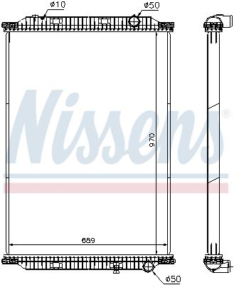 Motora dzesēsanas radiators - 637860