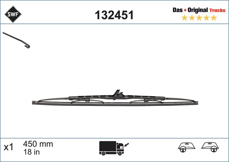 Stikla tīrītāja slotiņa - 132451