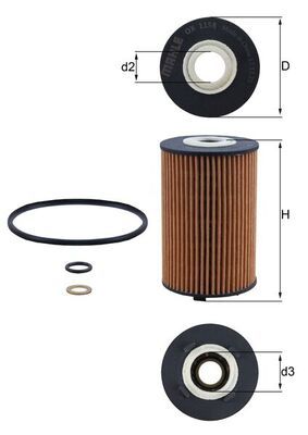 Eļļas filtrs - OX 1158D