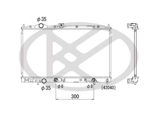 Motora dzesēsanas radiators - PL031836