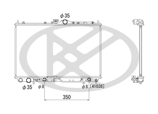 Motora dzesēsanas radiators - PL031182