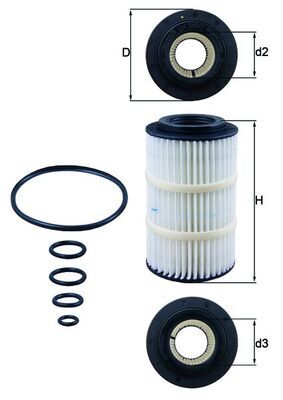 Eļļas filtrs - OX 345/7D