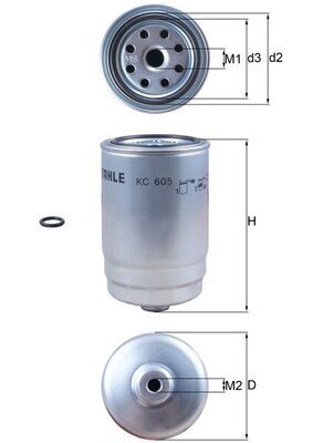 Degvielas filtrs - KC 605D