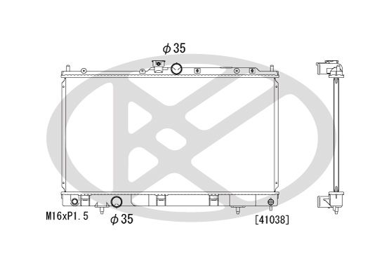 Motora dzesēsanas radiators - PL031726