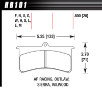 Hawk Brake Pad - HP Plus - HB101N.800