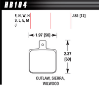 Hawk Brake Pad - HP Plus - HB104N.485