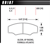 Hawk Brake Pad - ER-1 - HB107D.620