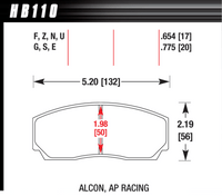Hawk Brake Pad - ER-1 - HB110D.654