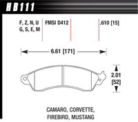 Hawk Brake Pad - HPS 5.0 - HB111B.610