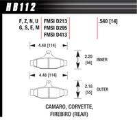 Hawk Brake Pad - HPS - HB112F.540
