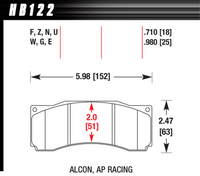 Hawk Brake Pad - DTC-70 (18 mm) - HB122U.710