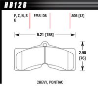 Hawk Brake Pad - HP Plus - HB126N.505